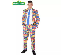 Costume divertente multicolore di Sesame Street per uomo