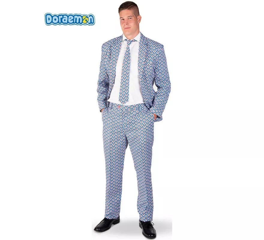 Translation missing: it.Traje Divertido de Doraemon azul para hombre