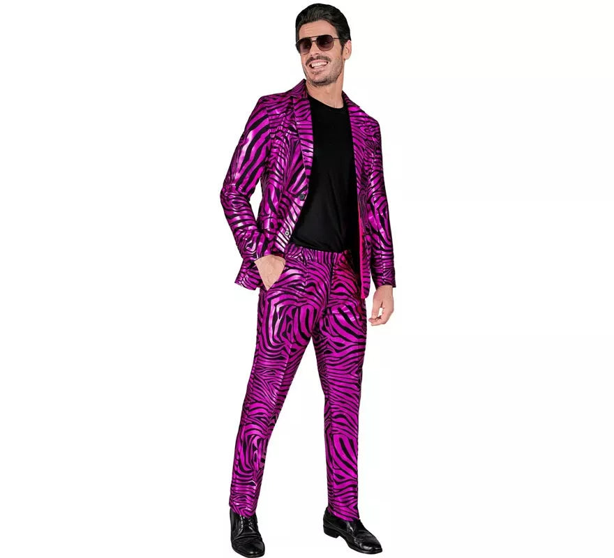 Translation missing: it.Traje Divertido de Fiesta animal print púrpura para hombre
