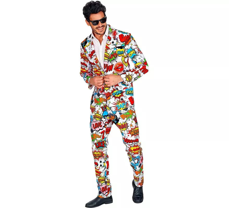 Translation missing: it.Traje Divertido de los años 60 Arte Pop para hombre