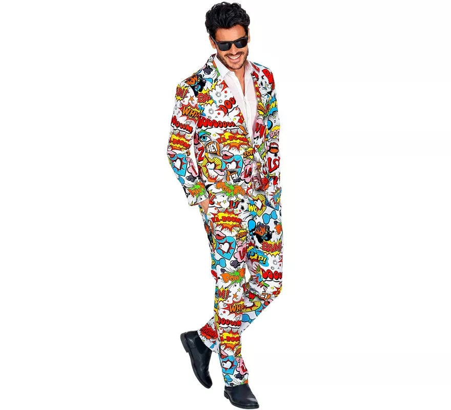 Translation missing: it.Traje Divertido de los años 60 Arte Pop para hombre