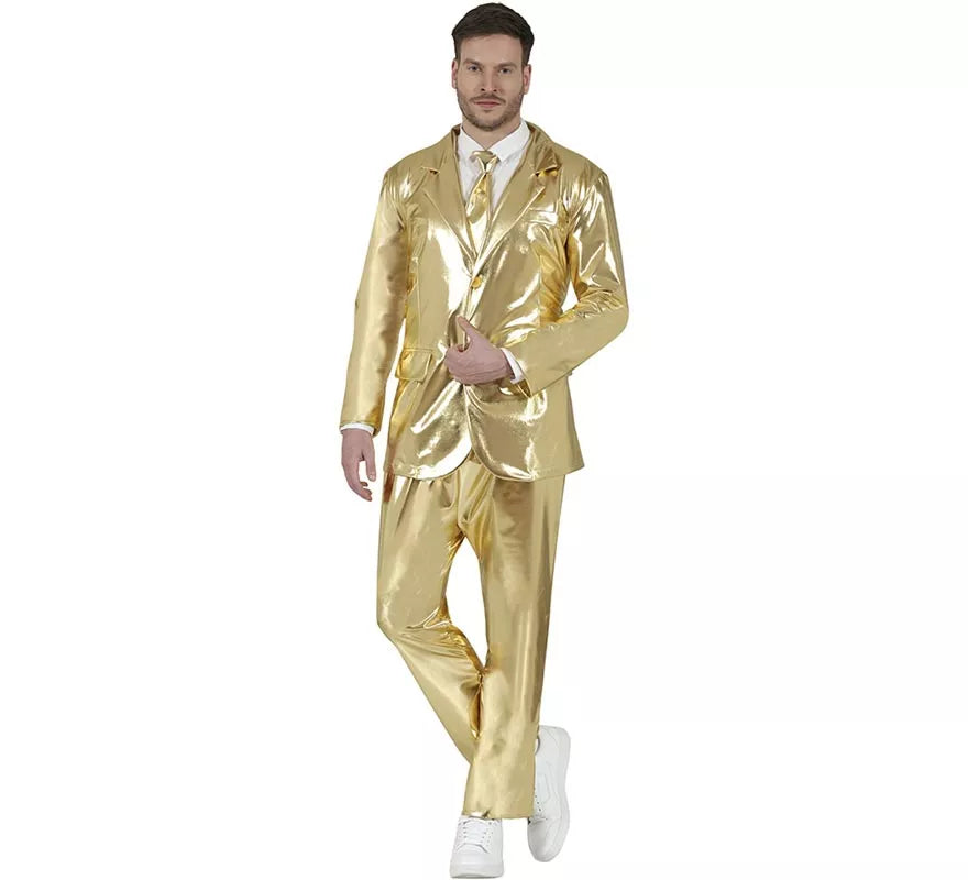 Translation missing: it.Traje Divertido dorado para hombre