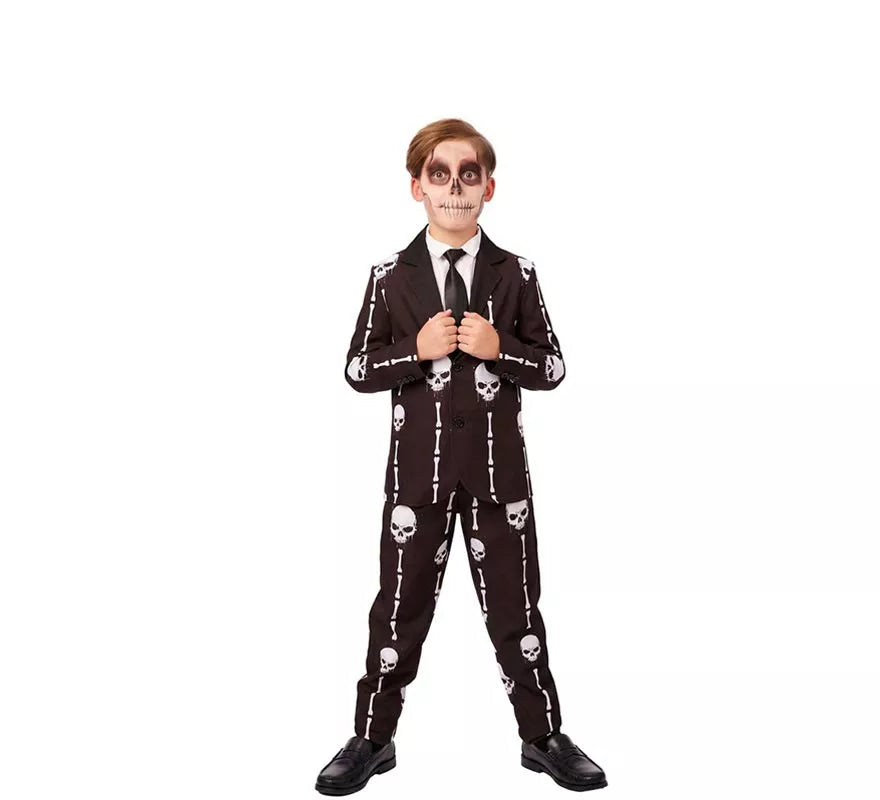 Translation missing: it.Traje Divertido negro Calaveras y Huesos para niño