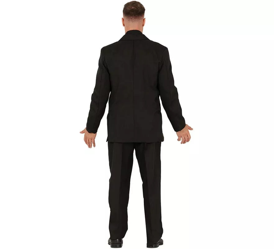 Translation missing: it.Traje Divertido negro mate para hombre