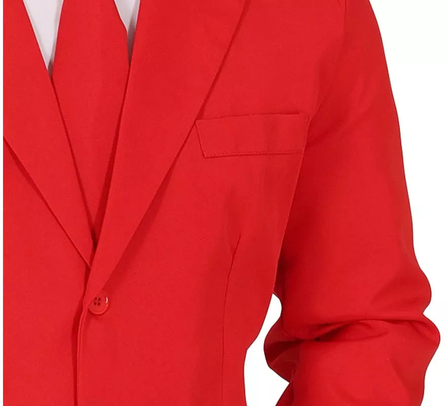 Translation missing: es.Traje Divertido rojo vibrante para hombre