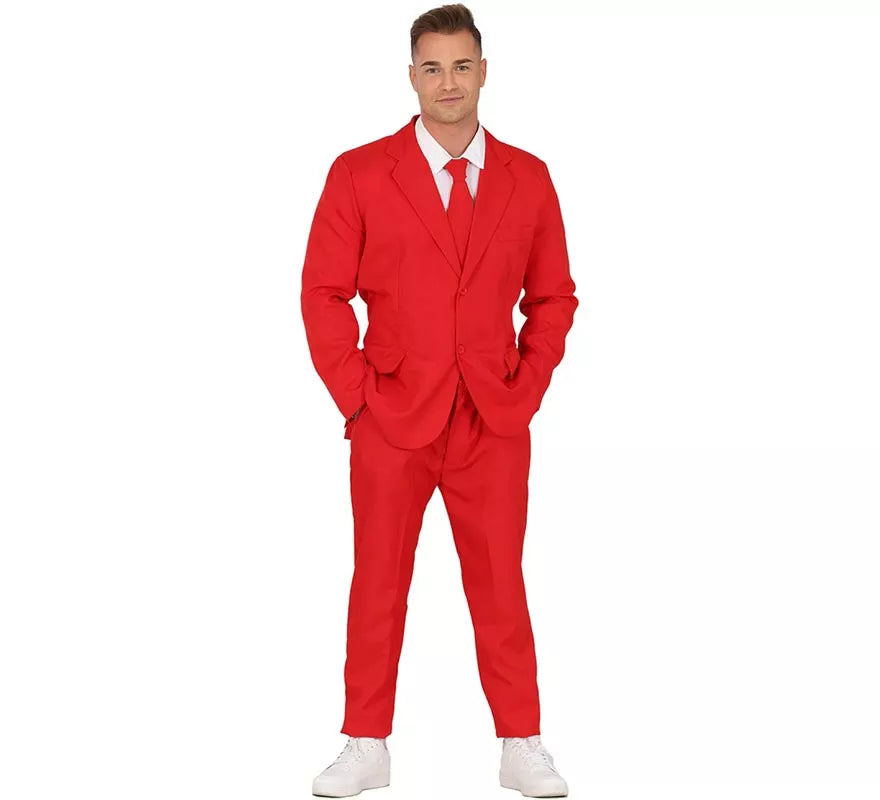 Translation missing: it.Traje Divertido rojo vibrante para hombre
