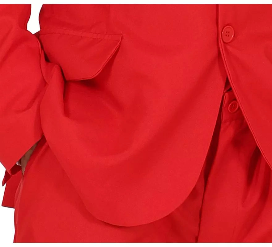 Translation missing: es.Traje Divertido rojo vibrante para hombre