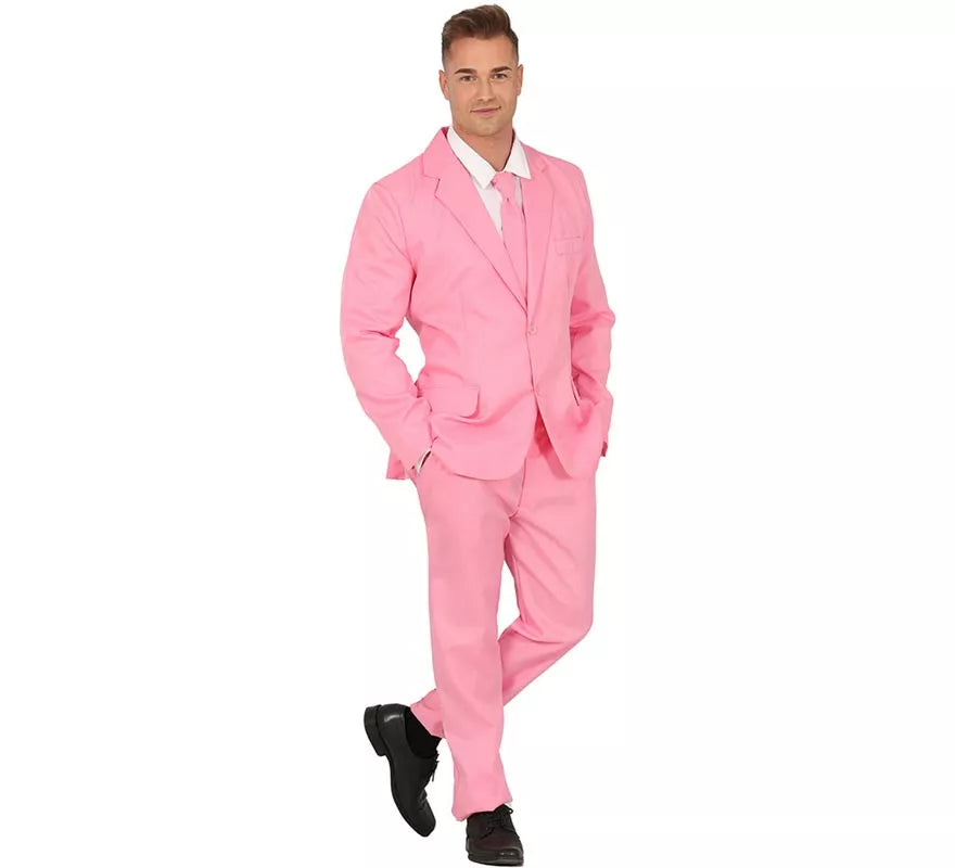 Translation missing: es.Traje Divertido rosa suave para hombre
