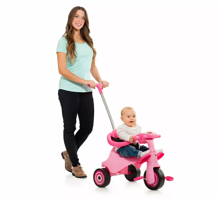 Translation missing: it.Triciclo infantil rosa con Bandeja y Palo