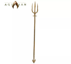 Tridente Aquaman dorato staccabile da 120 cm