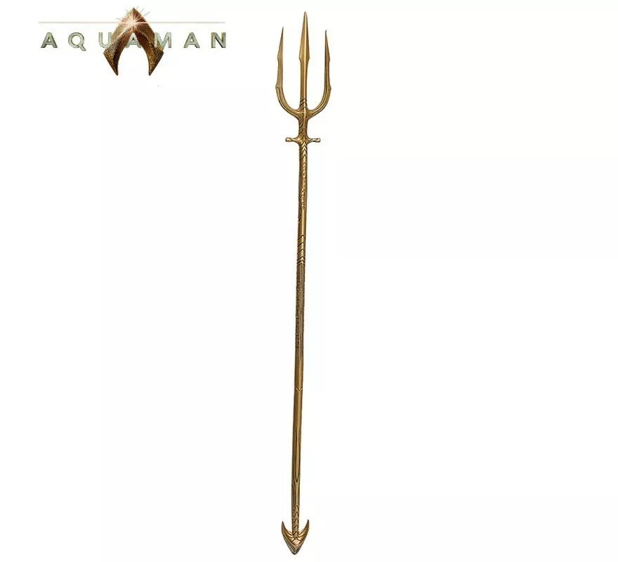 Translation missing: it.Tridente de Aquaman Dorado desmontable de 120 cm