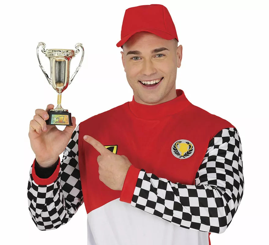 Trofeo Nº1 plateado de 20 cm