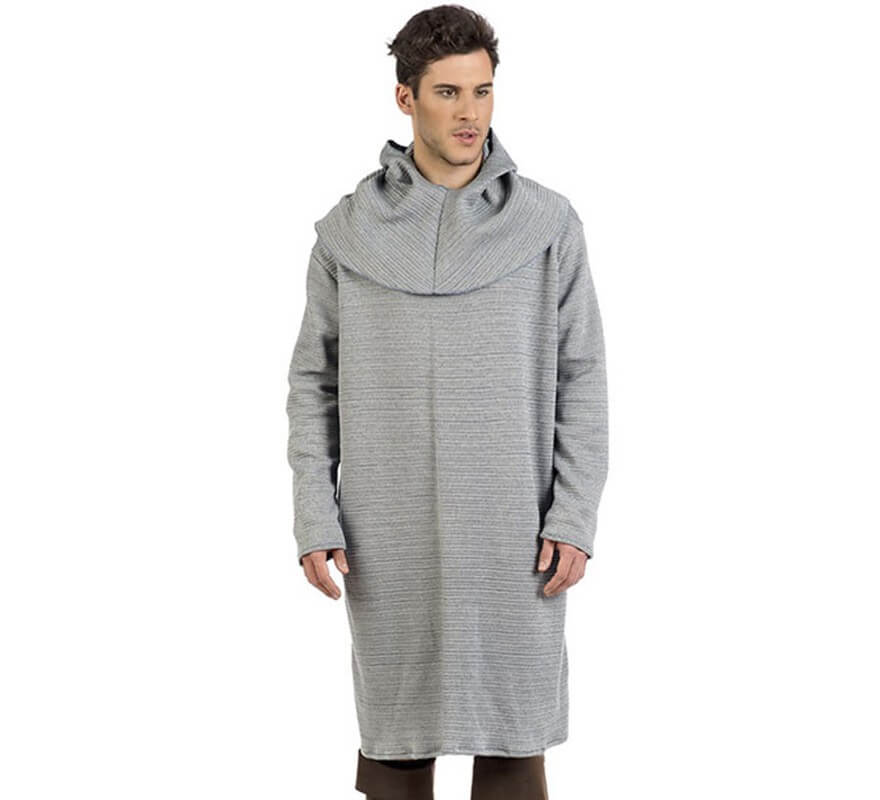 Translation missing: it.Túnica de Cota De Malla Gris para hombre