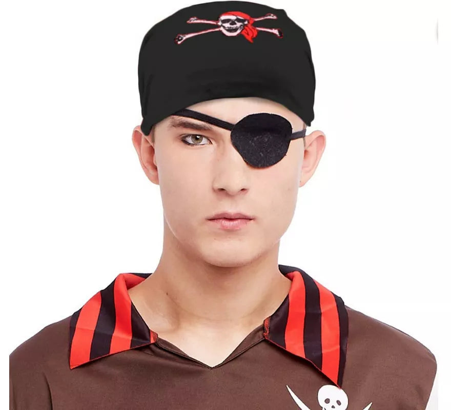 Translation missing: es.Turbante de Pirata con calavera adulto en colores surtidos