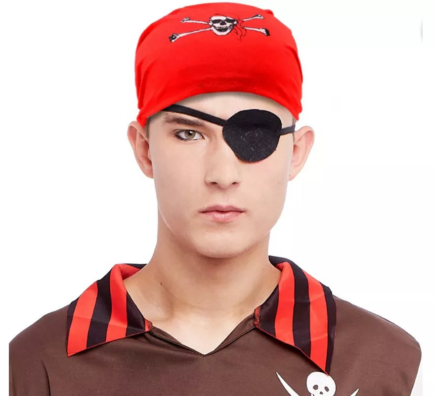 Translation missing: es.Turbante de Pirata con calavera adulto en colores surtidos