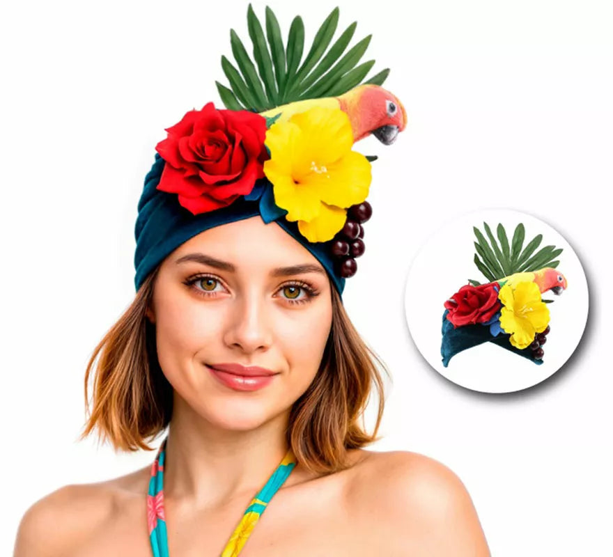 Translation missing: it.Turbante de Rumbera Tropical con Flores