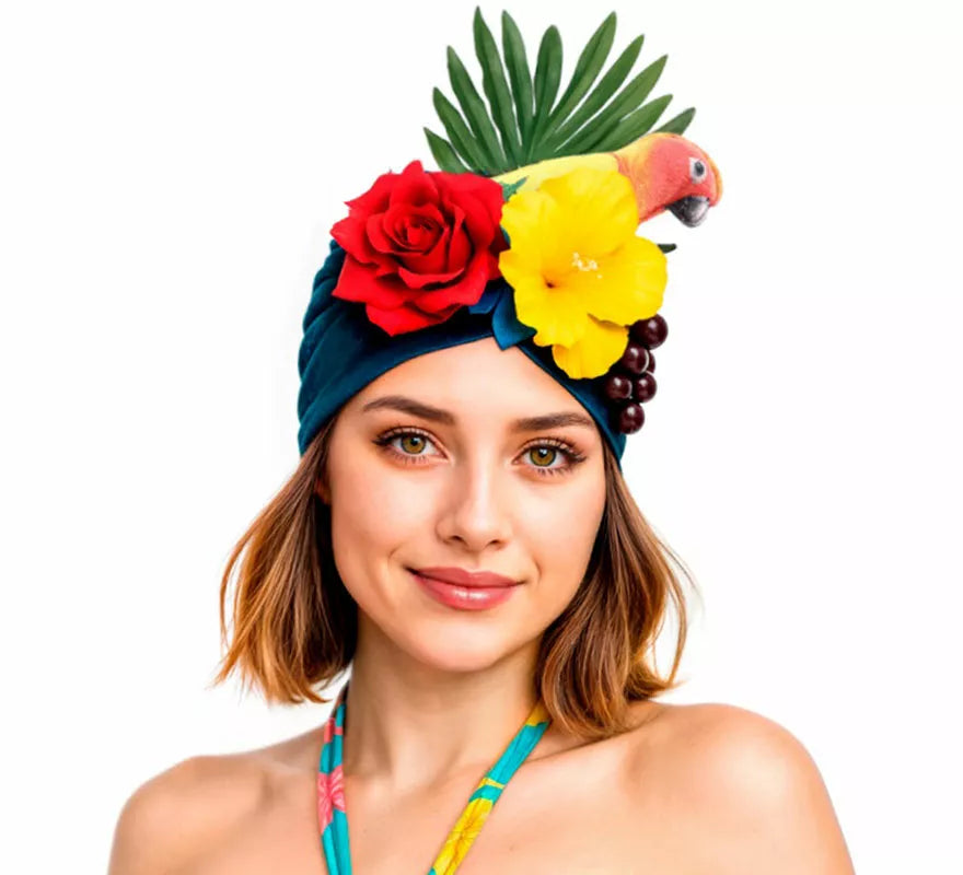 Translation missing: it.Turbante de Rumbera Tropical con Flores