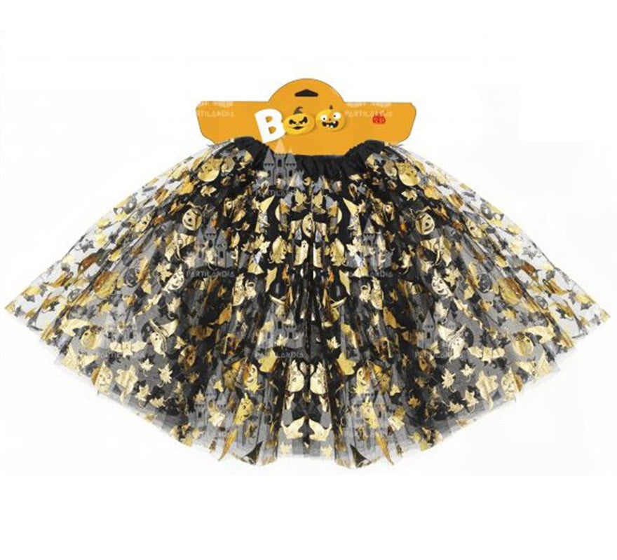 Translation missing: es.Tutú 40 cm Halloween Oro para mujer