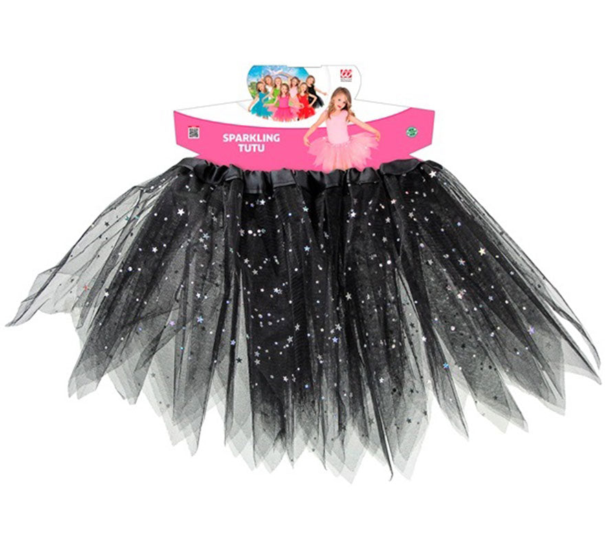 Tutú Brillante de 30 cm para niña en varios colores