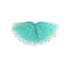 Tutù con Pois Dorati 40 cm in diversi colori