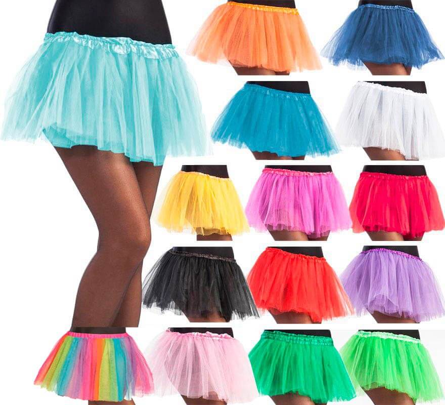 Tutú de 30 cm de largo en varios colores para niña