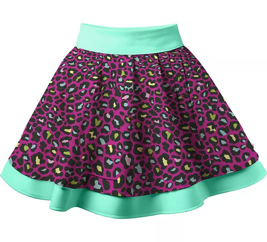 Translation missing: es.Tutú Leopardo multicolor de 40 cm para mujer