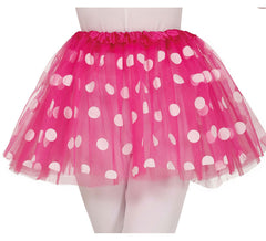 Tutú rosa con Topos de 30 cm infantil