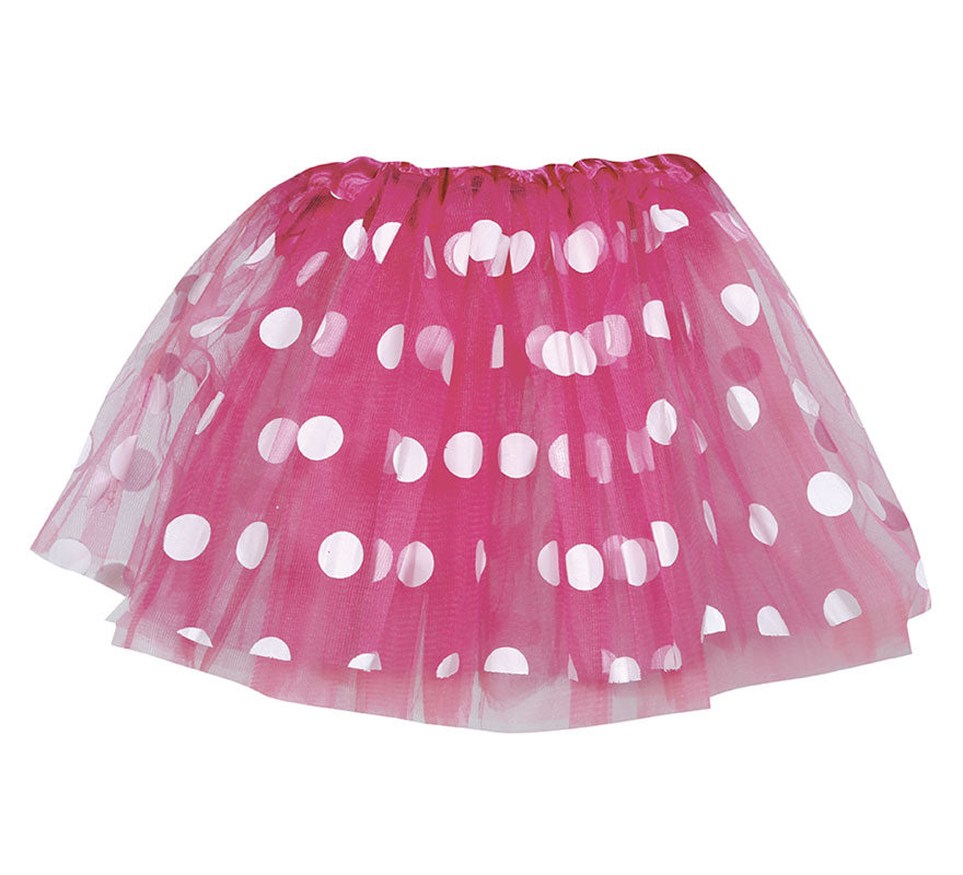 Translation missing: it.Tutú rosa con Topos de 30 cm infantil