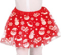 Tutú Santa Claus rojo infantil de 30 cm