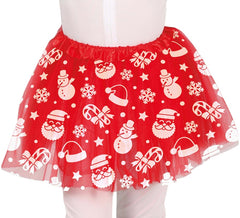 Tutù rosso di Babbo Natale per bambini 30 cm