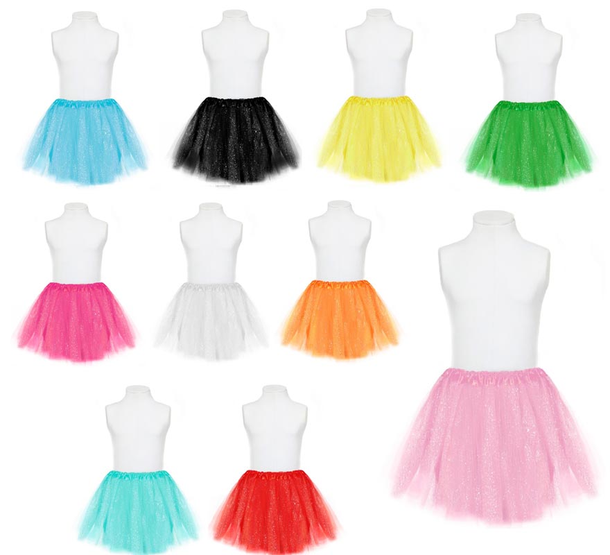 Translation missing: es.Tutú Topitos en varios colores de 30 cm infantil