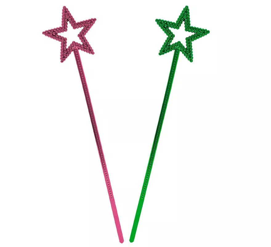 Translation missing: es.Varita con forma de estrella en colores surtidos de 34x7cm