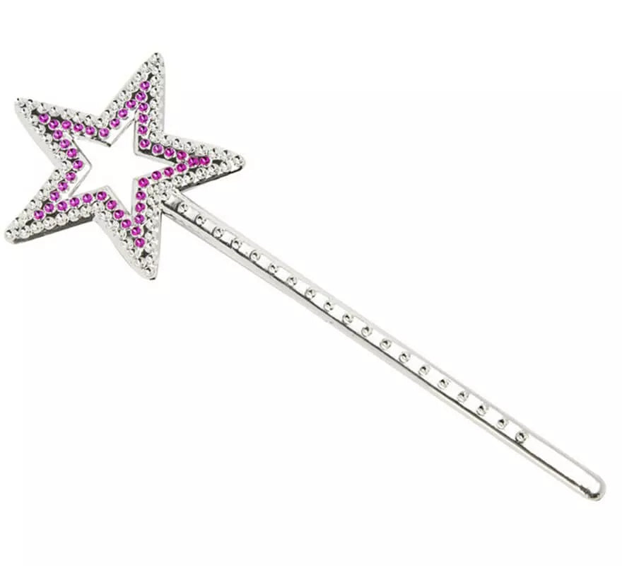 Translation missing: es.Varita pequeña con Estrella Rosa de 23 cm