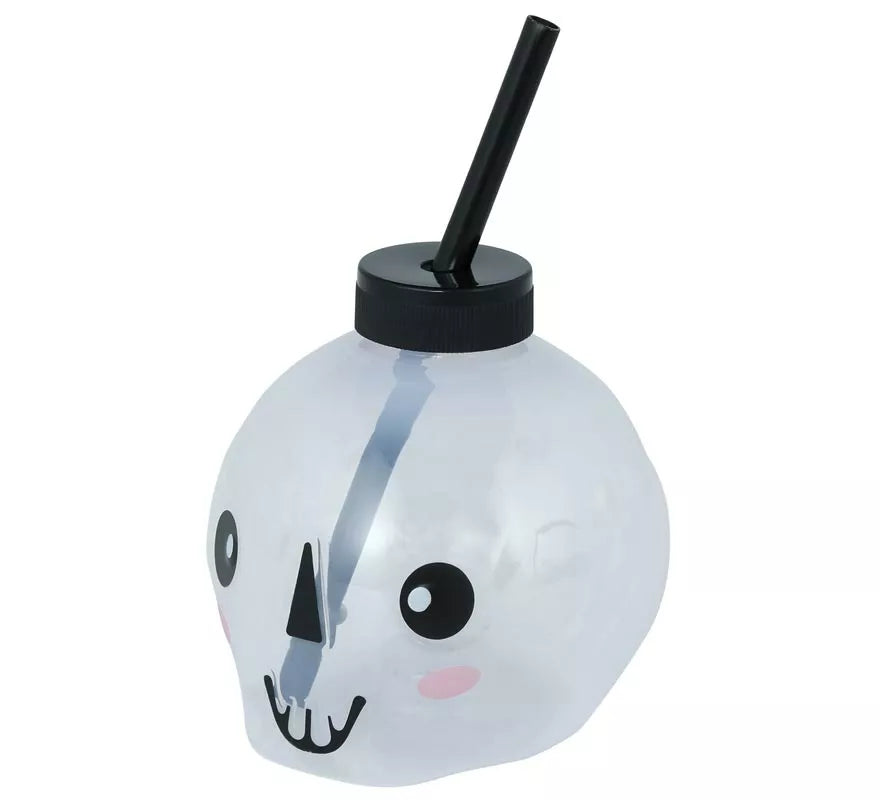 Translation missing: it.Vaso con Pajita Calavera con iluminación LED de 17 cm