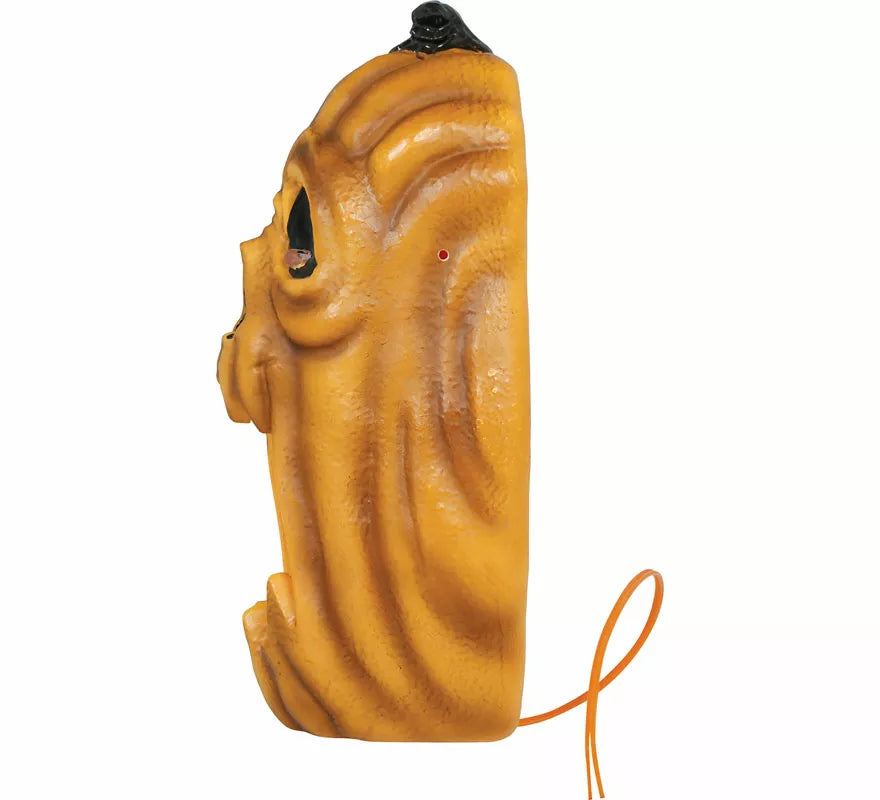 Vela Calabaza con Led Efecto Fuego de 20 cm
