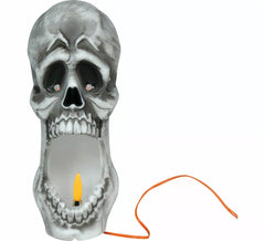 Candela Teschio con Effetto Fuoco Led da 20 cm