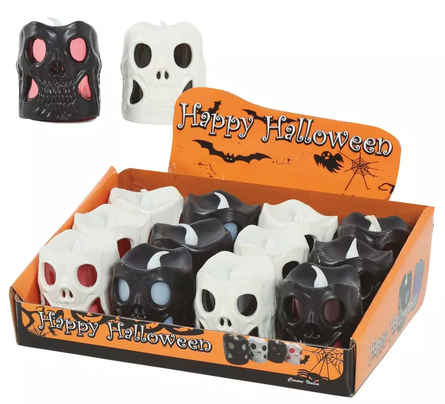 Vela Calavera Led 6 cms