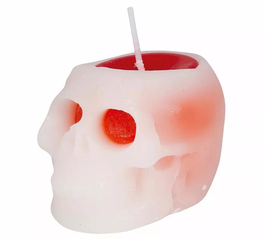 Vela de Calavera con Sangre de 6 cm