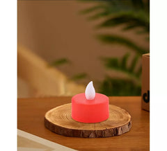 Candela da tè rossa da 4 cm