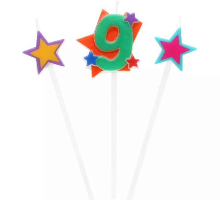 Translation missing: es.Vela Nº 9 con 2 Estrellas