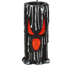 Candela nera con faccia di 15 x6 cm