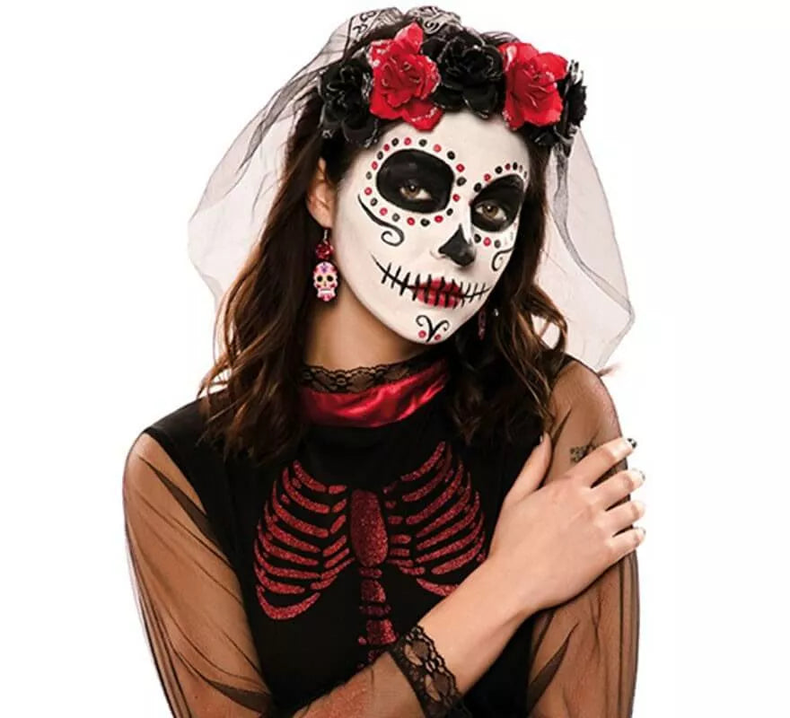 Translation missing: es.Velo con Calavera del Día de los Muertos