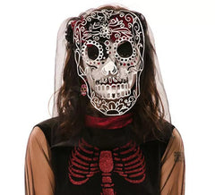 Velo con Calavera del Día de los Muertos