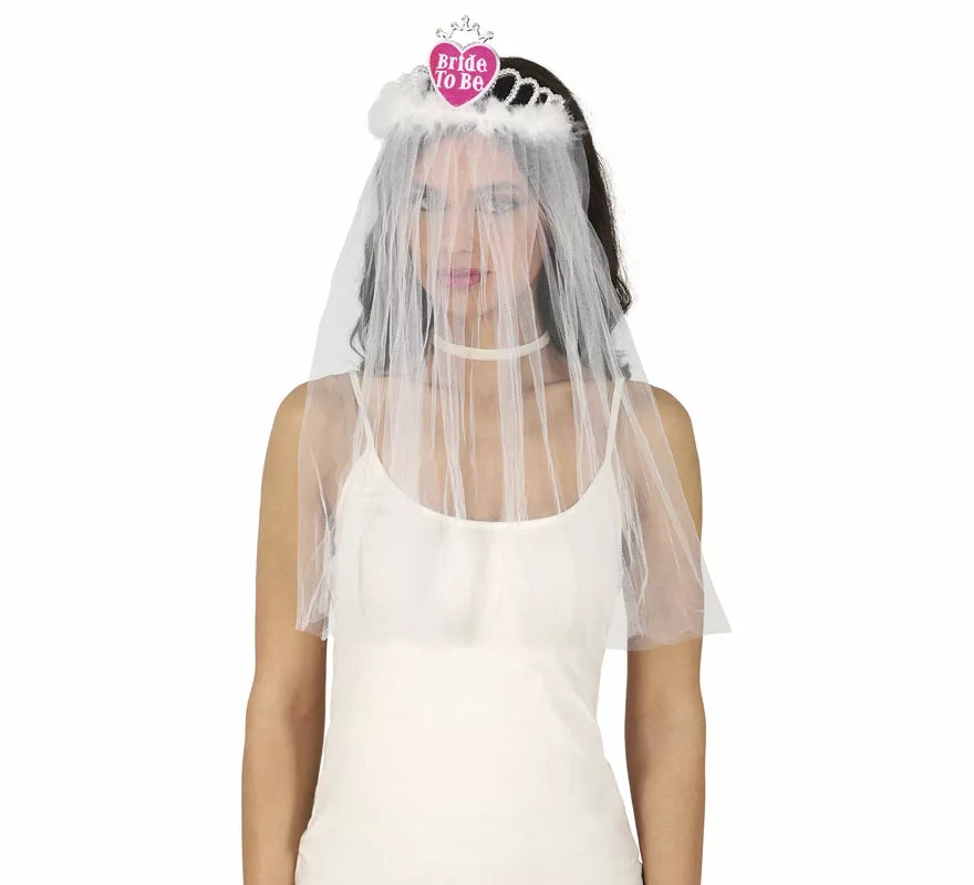 Translation missing: it.Velo de Novia con Diadema corazón