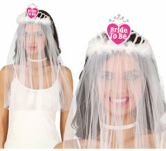Velo da sposa con fascia a cuore
