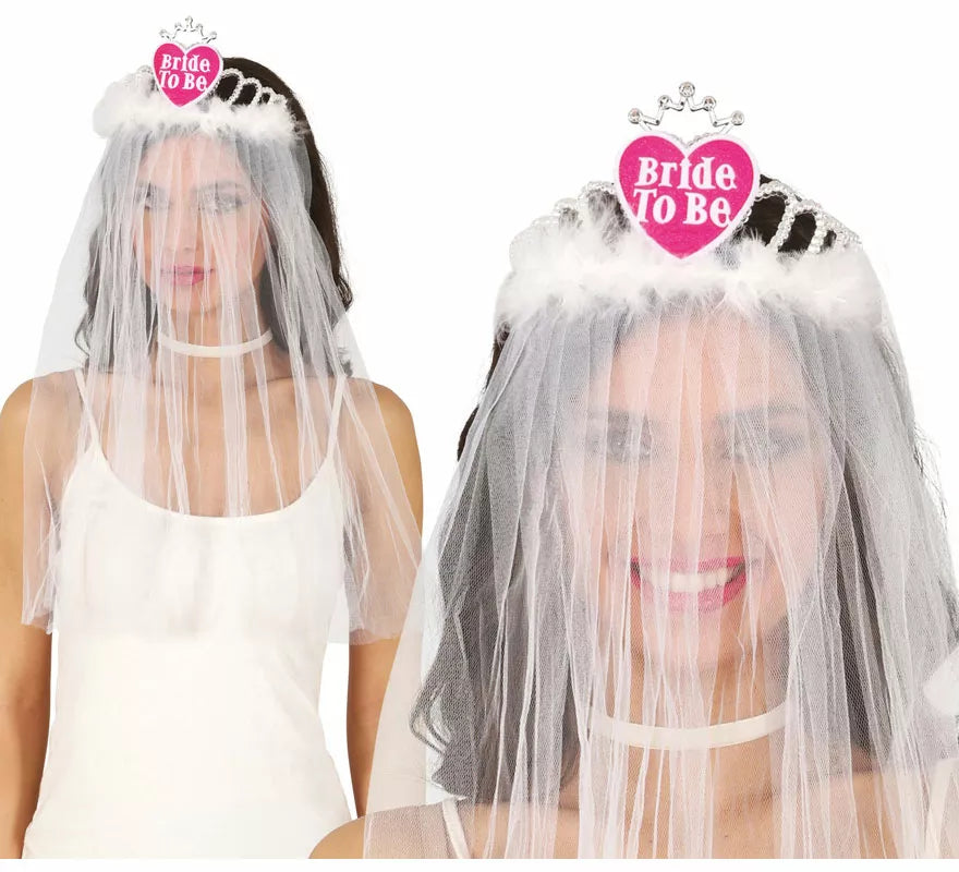 Translation missing: it.Velo de Novia con Diadema corazón