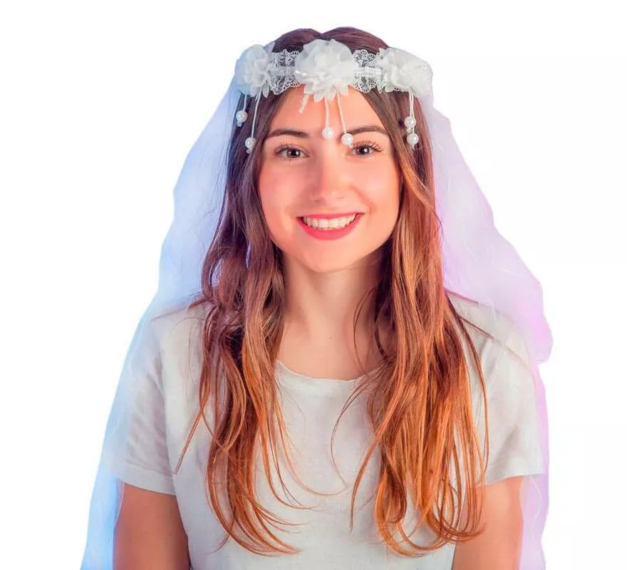 Translation missing: it.Velo de Novia con Flores