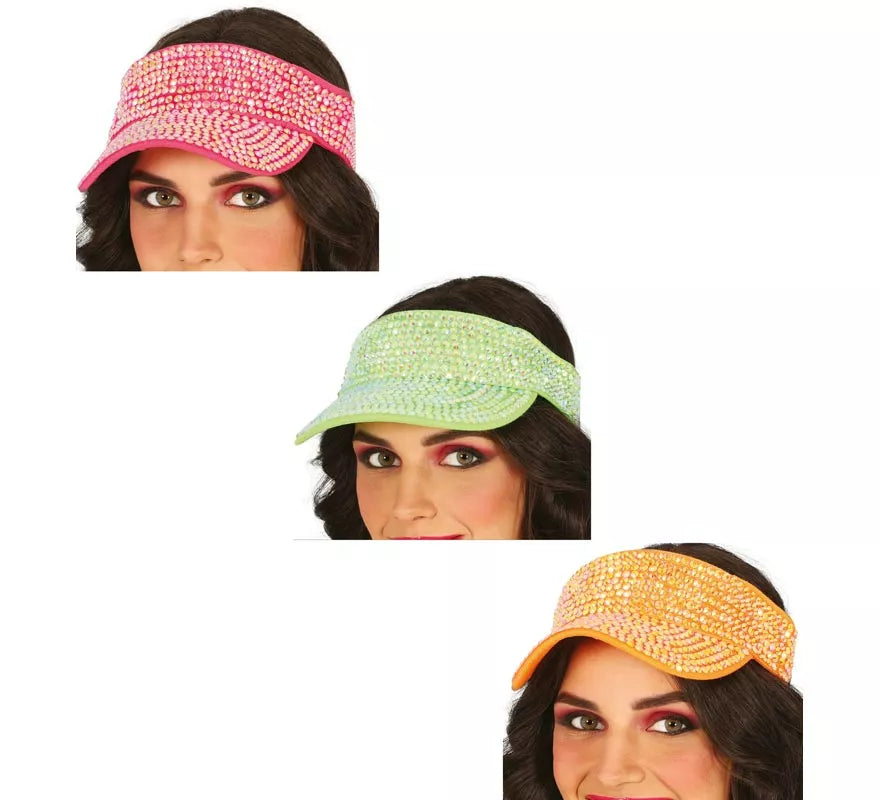 Translation missing: it.Visera con pedrería en varios colores adulto