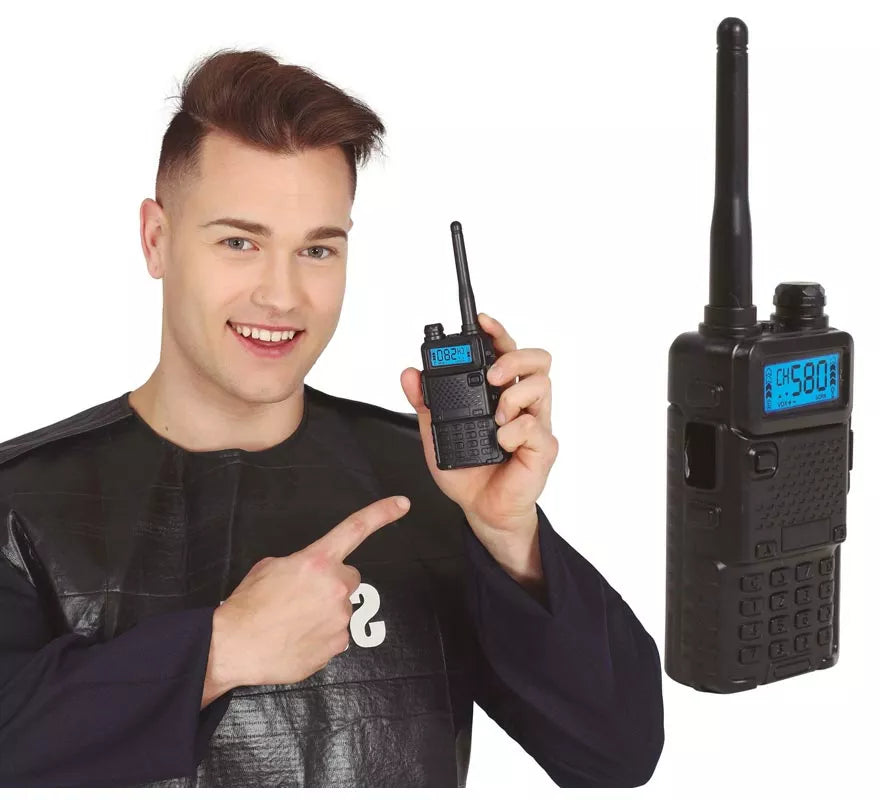 Translation missing: es.Walkie-Talkie Negro de 20 cm