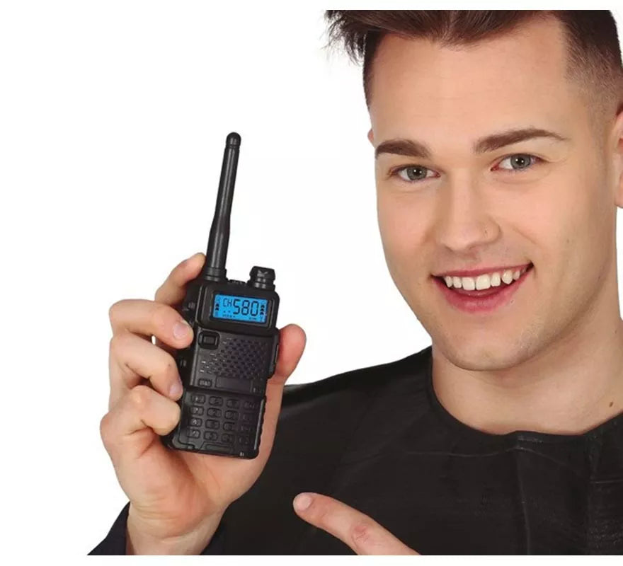 Translation missing: it.Walkie-Talkie Negro de 20 cm